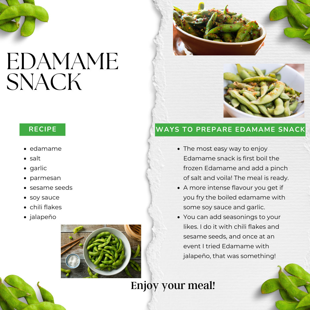 Edamame snack recipe